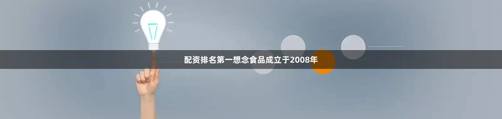 配资排名第一想念食品成立于2008年